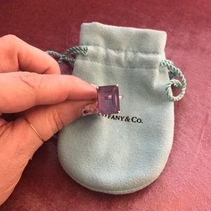 Tiffany & Co. emerald-cut cocktail ring. Amethyst.